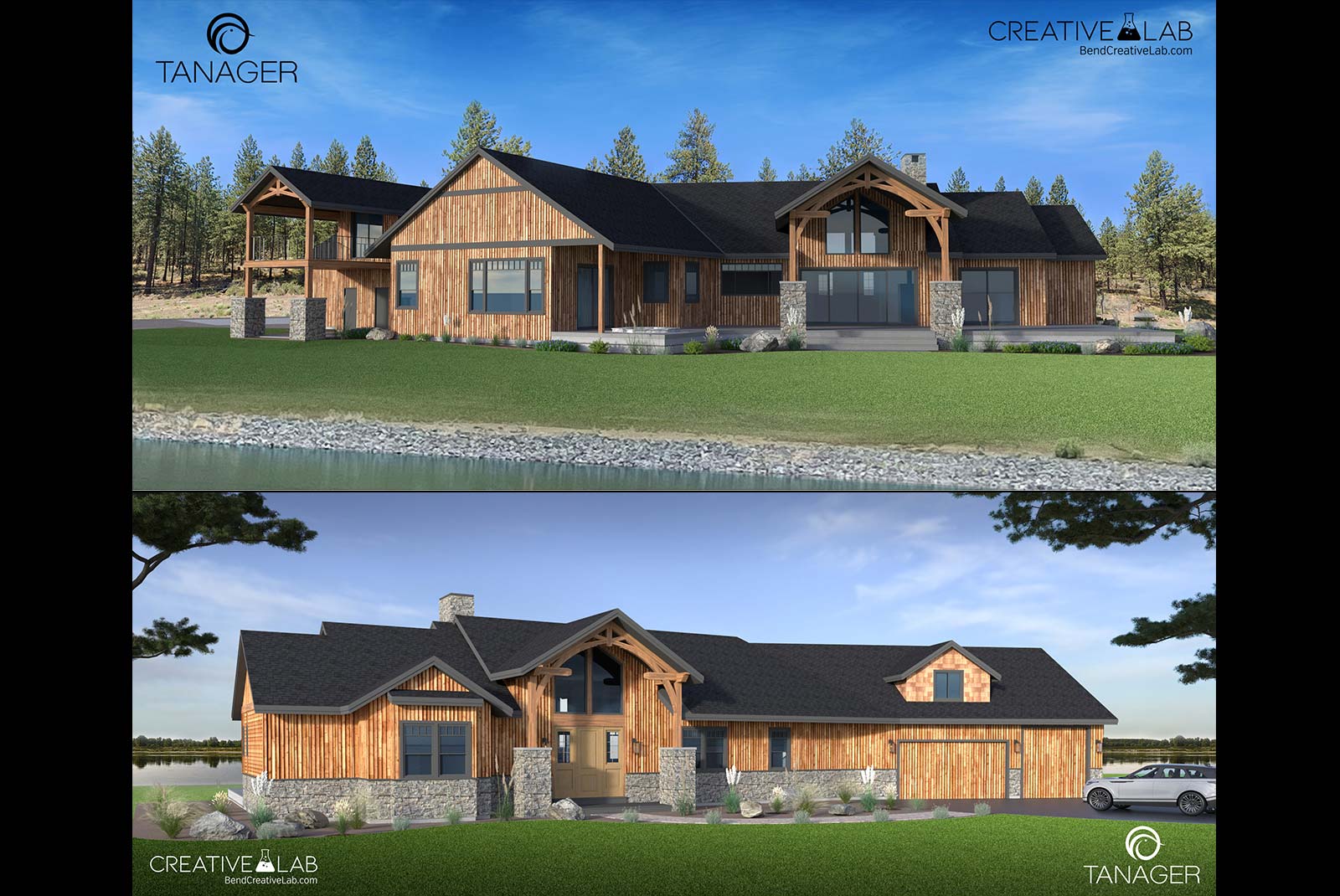 Tanager Bend - Tumalo Oregon - Custom Home 3D Model