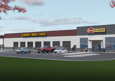 North Branch Minnesota - Les Schwab Tire Center - Exterior 3D Render